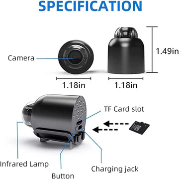 Mini 5g Wireless WiFi Camera Night Vision Included